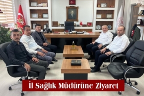 Ak Parti İlçe Başkanı Mustafa Takır İl Sağlık Müdürünü Ziyaret Etti