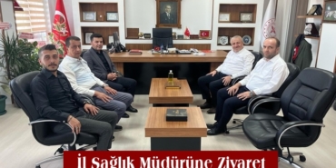 Ak Parti İlçe Başkanı Mustafa Takır İl Sağlık Müdürünü Ziyaret Etti