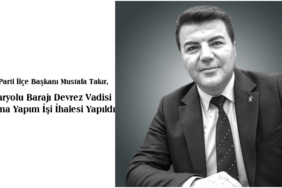 Ak Parti İlçe Başkanı Mustafa Takır, Kızlaryolu Barajı Devrez Vadisi Sulama Yapım İşi İhalesi Yapıldı