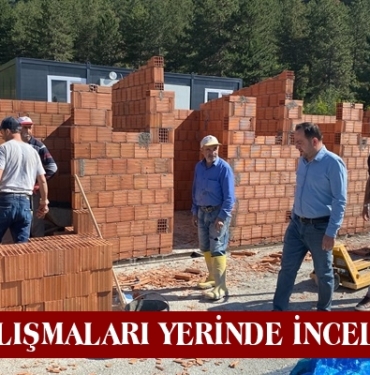 Belediye Başkan Yardımcısı Ahmet Büyükacar, Çalışmaları Yerinde İnceledi