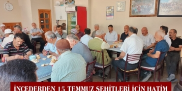 İnceDer Üyeleri 15 Temmuz Şehitleri için Hatim Okudu