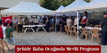 Şehit Erkan Gökteke için Baba Ocağında Mevlit Programı