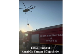 Tosya İtfaiyesi Karabük Yangın Bölgesinde