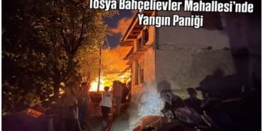Tosya Bahçelievler Mahallesi’nde Yangın Paniği