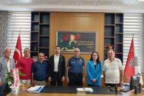 CHP İlçe Teşkilatından Emniyet Müdürü Mutlu Cenkış’a Hayırlı Olsun Ziyareti