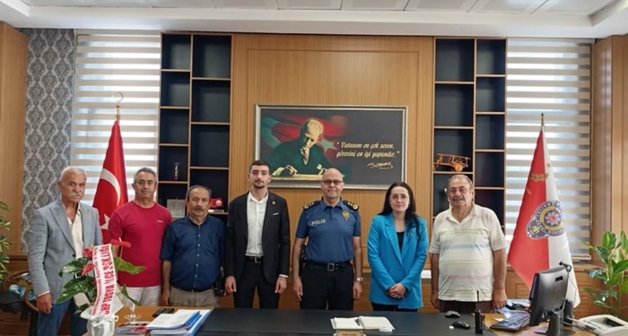CHP İlçe Teşkilatından Emniyet Müdürü Mutlu Cenkış’a Hayırlı Olsun Ziyareti
