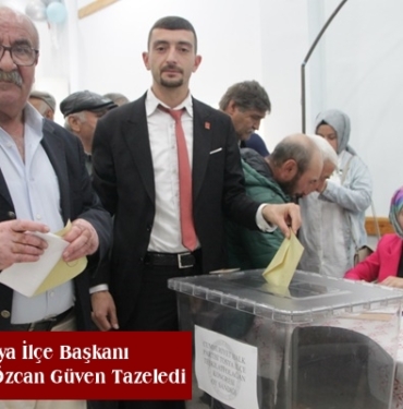 CHP Tosya İlçe Başkanı Mehmet Sami Özcan Güven Tazeledi