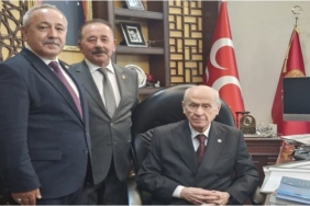 MHP İlçe Başkanı Suat Bazlamaçcı Genel Başkan Bahçeli’yi Ziyaret Etti