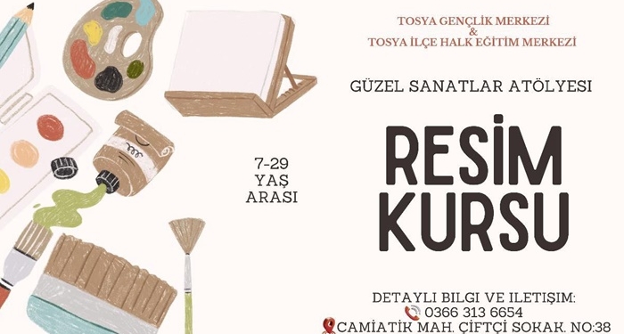 Tosya Gençlik Merkezi’nde yeni kurslar başlıyor!
