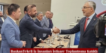 Tosya TSO Başkanı Mehmet Salih Tekeli İş İnsanları İstişare Toplantısına Katıldı