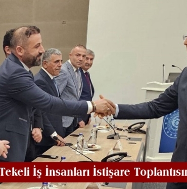 Tosya TSO Başkanı Mehmet Salih Tekeli İş İnsanları İstişare Toplantısına Katıldı