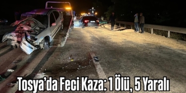 Tosya’da Feci Kaza: 1 Ölü, 5 Yaralı