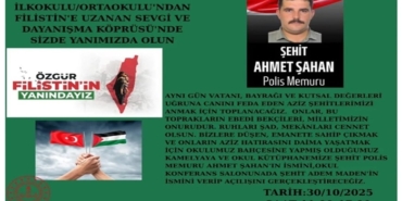 Sekiler İlkokulu ve Ortaokulu’nda Gazze Yararına Kermes Düzenlenecek