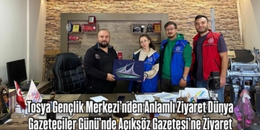 Tosya Gençlik Merkezi’nden Anlamlı Ziyaret: Dünya Gazeteciler Günü’nde Açıksöz Gazetesi’ne Ziyaret