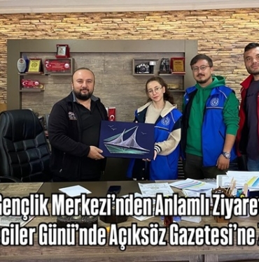 Tosya Gençlik Merkezi’nden Anlamlı Ziyaret: Dünya Gazeteciler Günü’nde Açıksöz Gazetesi’ne Ziyaret