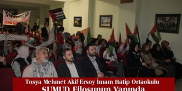 Tosya Mehmet Akif Ersoy İmam Hatip Ortaokulu SUMUD Filosunun Yanında