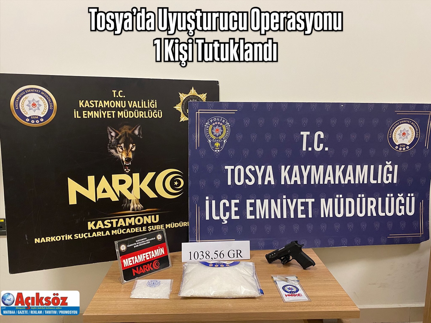 Tosya’da Uyuşturucu Operasyonu: 1 Kişi Tutuklandı