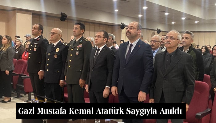 Gazi Mustafa Kemal Atatürk Saygıyla Anıldı