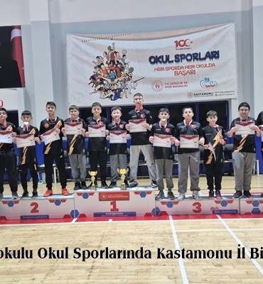 Sakarya Ortaokulu Okul Sporlarında Kastamonu İl Birincisi Oldu
