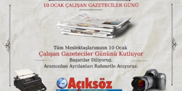 10 Ocak Çalışan Gazeteciler Günü