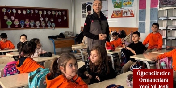 Öğrencilerden Ormancılara Yeni Yıl Jesti