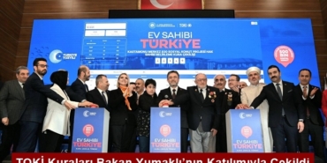 TOKİ Kuraları Bakan Yumaklı’nın Katılımıyla Çekildi