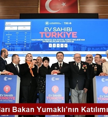 TOKİ Kuraları Bakan Yumaklı’nın Katılımıyla Çekildi