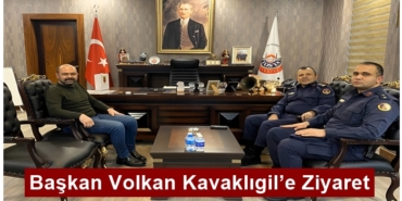 İl Jandarma Komutanı Hikmet Uz’dan Başkan Volkan Kavaklıgil’e Ziyaret
