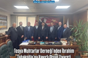Tosya Muhtarlar Derneği’nden İbrahim Tabakoğlu’na Hayırlı Olsun Ziyareti