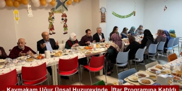 Kaymakam Uğur Ünsal Huzurevinde, İftar Programına Katıldı