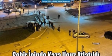 Şehir içinde kaza ucuz atlatıldı