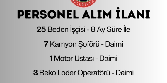 Tosya Belediyesi 40 Personel Alacak