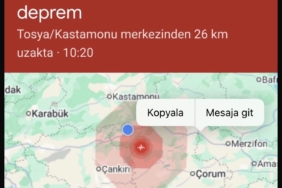 4,3 Büyüklüğünde Deprem Tosya’dan Hissedildi