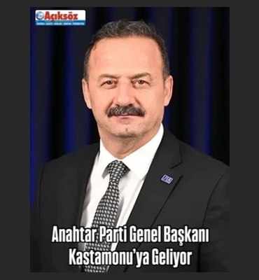 Anahtar Parti Genel Başkanı Kastamonu’ya Geliyor