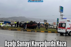 Aşağı Sanayi Kavşağında Kaza