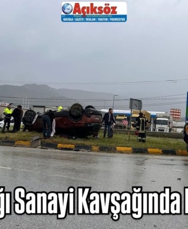 Aşağı Sanayi Kavşağında Kaza