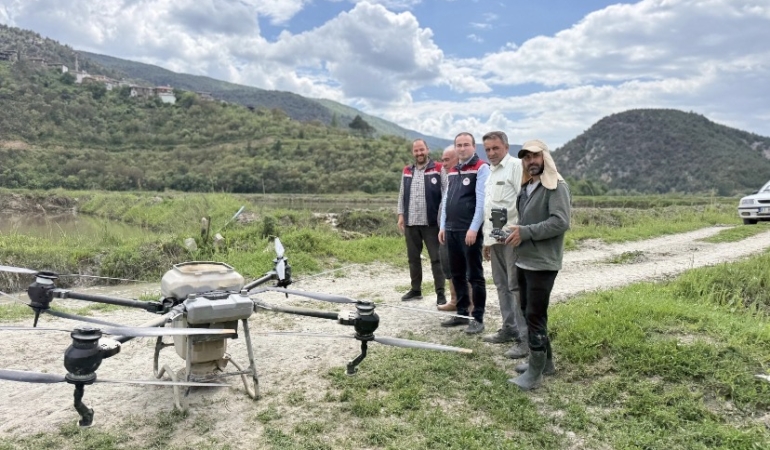 Çeltik Ekiminde Dron Kullanılmaya Başladı