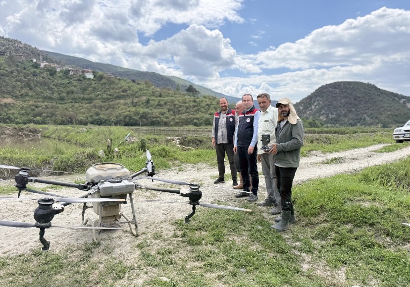 Çeltik Ekiminde Dron Kullanılmaya Başladı