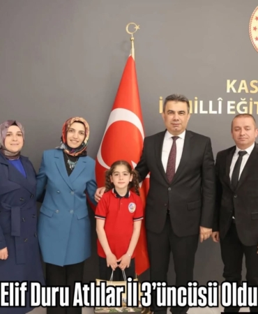 Elif Duru Atlılar İl 3’üncüsü Oldu