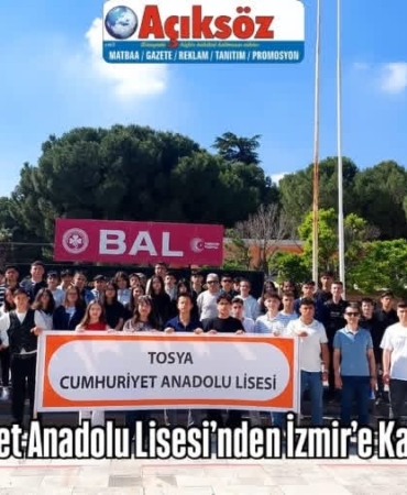 Tosya Cumhuriyet Anadolu Lisesi’nden İzmir’e Kardeşlik Köprüsü