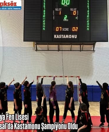 Tosya Fen Lisesi Futsal’da Kastamonu Şampiyonu Oldu