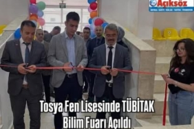 Tosya Fen Lisesinde TÜBİTAK Bilim Fuarı Açıldı