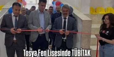 Tosya Fen Lisesinde TÜBİTAK Bilim Fuarı Açıldı