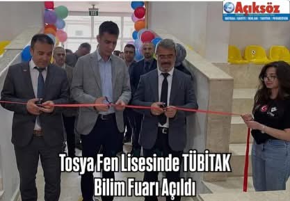 Tosya Fen Lisesinde TÜBİTAK Bilim Fuarı Açıldı