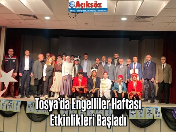 Tosya’da Engelliler Haftası Etkinlikleri Başladı