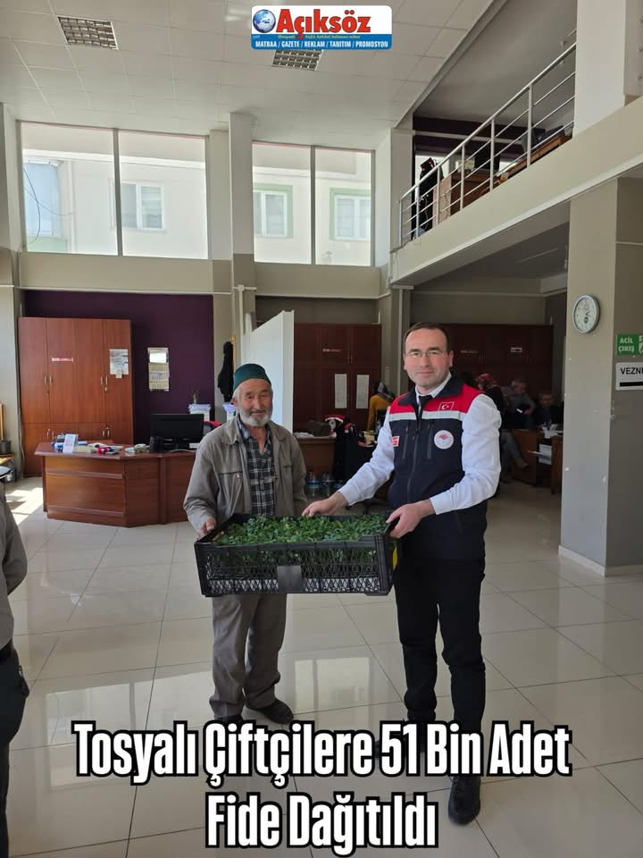 Tosyalı Çiftçilere 51 Bin Adet Fide Dağıtıldı