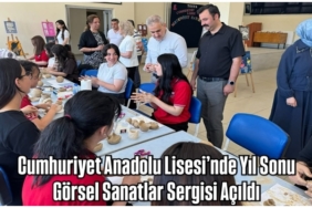 Cumhuriyet Anadolu Lisesi’nde Yıl Sonu Görsel Sanatlar Sergisi Açıldı