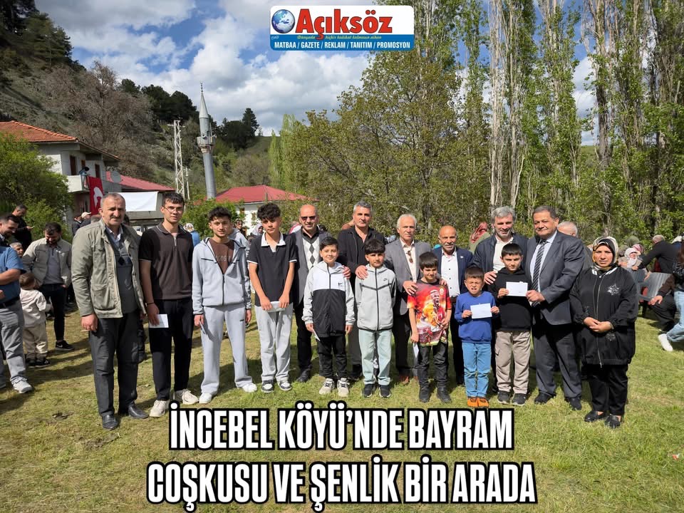İNCEBEL KÖYÜ’NDE BAYRAM COŞKUSU VE ŞENLİK BİR ARADA