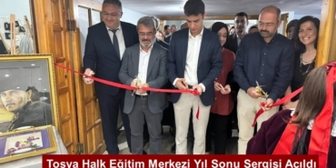 Tosya Halk Eğitim Merkezi Yıl Sonu Sergisi Açıldı