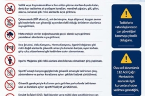 Valilikten Uyarı, Riskli Alanlar Kullanılamayacak